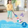 Fisher-Price JMM33 - Aspirateur d'éveil premier âge avec sons, lumières et plumeau détachable coloré pour enfant
