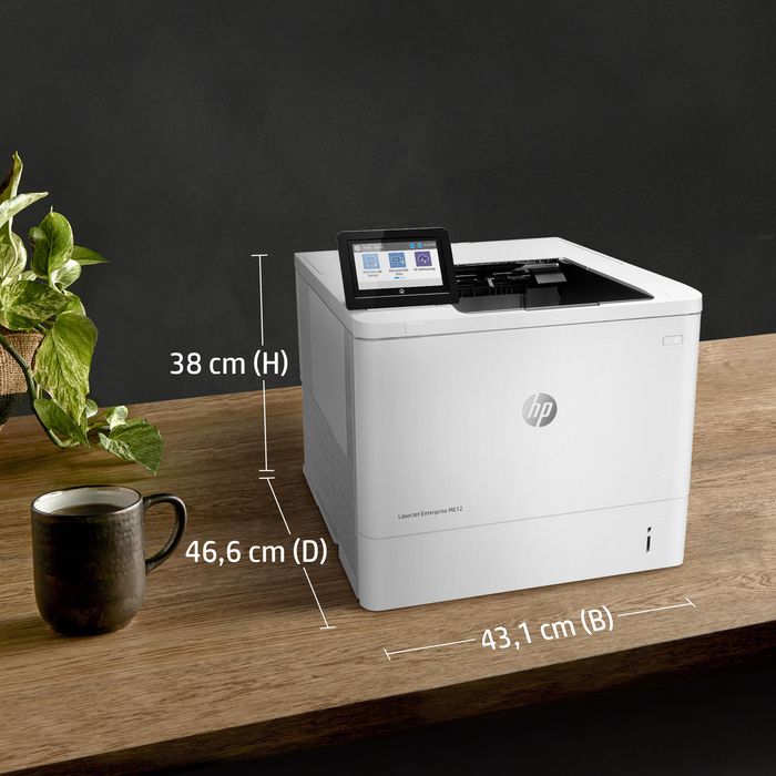 HP LaserJet Enterprise M612dn - Imprimante laser monochrome 75 ppm avec impression recto-verso et sécurité dynamique JetIntelligence HP LaserJet Enterprise M612dn - Imprimante laser monochrome 75 ppm avec impression recto-verso et sécurité dynamique JetIntelligence