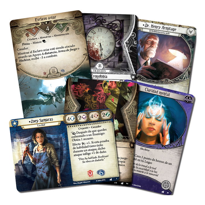 Asmodee Jeu de cartes Arkham Horror : Le Legado de Dunwich - Extension narrative en français pour 1-2 joueurs