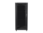 Lanberg Armario Rack 19 Pouces 27U 600x800 mm Noir, Baie Informatique avec Porte Vitrée