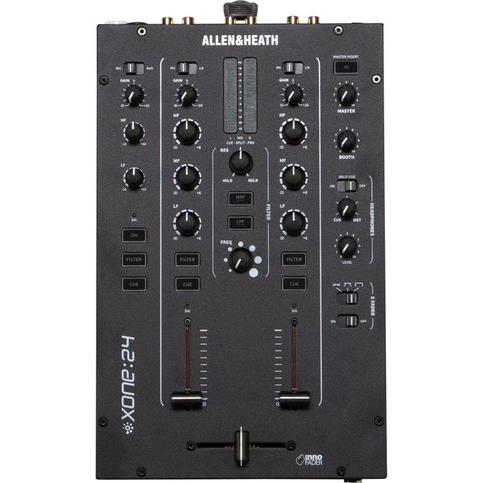 Allen & Heath Xone:24 Mixeur DJ Analogique 2+1 Canaux Noir Allen & Heath Xone:24 Mixeur DJ Analogique 2+1 Canaux Noir