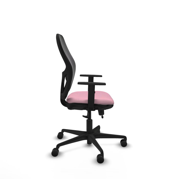 PIQUERAS Y CRESPO Chaise Jorquera Synchrone/Traslack Rose Maille Noir