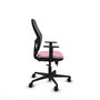 PIQUERAS Y CRESPO Chaise Jorquera Synchrone/Traslack Rose Maille Noir