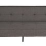 Canapé Convertible Noir Gris 181 x 102 x 85 cm