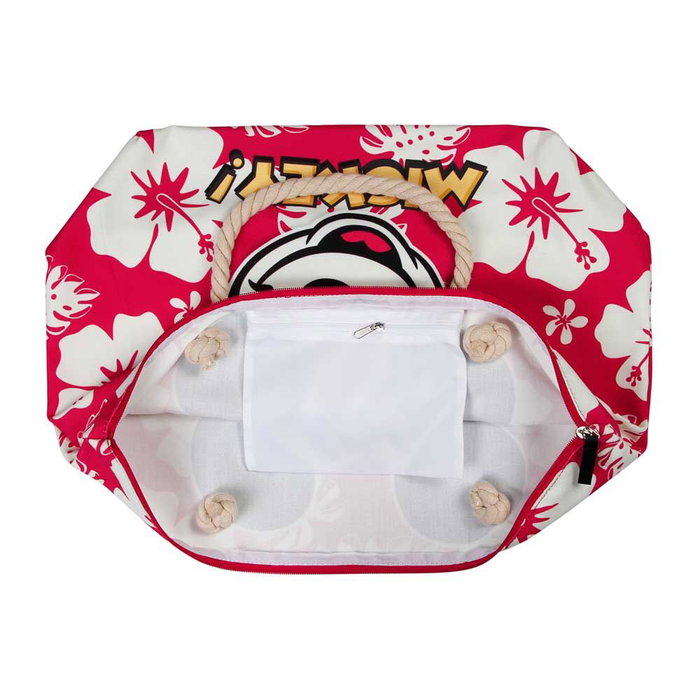 Karactermania Sac de plage Mickey Hawaii Disney, compartiment zippé, deux anses, 37x52x17 cm