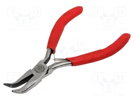PROLINE Pince MICRO à bec demi-rond et courbé 120 mm