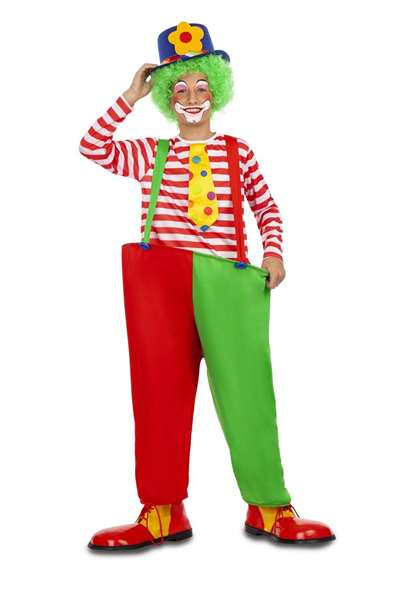 My Other Me Déguisement Clown avec Cerceau et Bretelles 7-9 Ans