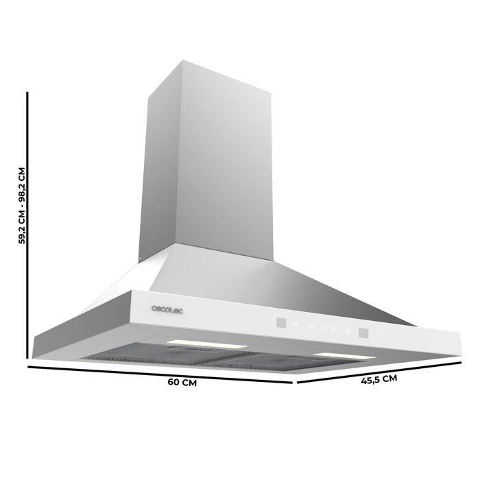 Hotte standard Cecotec Flux PT 604400 Acier