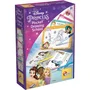 Liscianigiochi - Pocket Studio de Dessin - Princesses Disney - Kit créatif avec 4 ardoises effaçables et feutres - Guide de dessin progressif - A partir de 3 ans