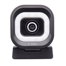 I-tec Solomon 700 Stream 4K Webcam UHD avec Anneau LED, Autofocus PDAF, Micros Stéréo, USB-C