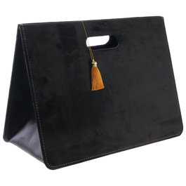 Home Deco Factory Revistero Pliable en Velours Noir