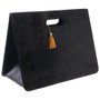 Home Deco Factory Revistero Pliable en Velours Noir