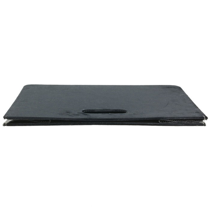 Home Deco Factory Revistero Pliable en Velours Noir Home Deco Factory Revistero Pliable en Velours Noir