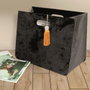 Home Deco Factory Revistero Pliable en Velours Noir