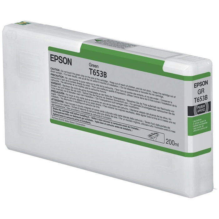 Epson C13T653B00 Cartouche d'encre verte original pigment-based 200ml pour Stylus Pro 4900 Epson C13T653B00 Cartouche d'encre verte original pigment-based 200ml pour Stylus Pro 4900