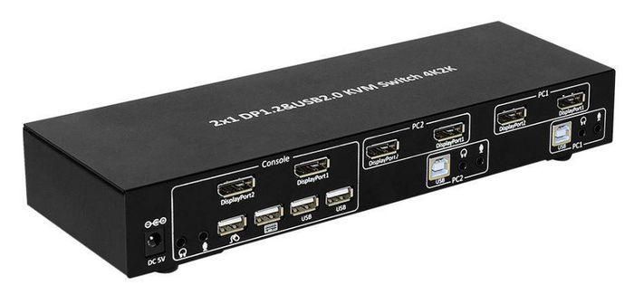 MicroConnect Commutateur KVM 4K DisplayPort & USB 2 x 1 voie MicroConnect Commutateur KVM 4K DisplayPort & USB 2 x 1 voie