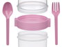 Leknes Boîte de rangement plastique pour couverts 1100 ml 12x18x10 cm Lot assorti (Set de 18)