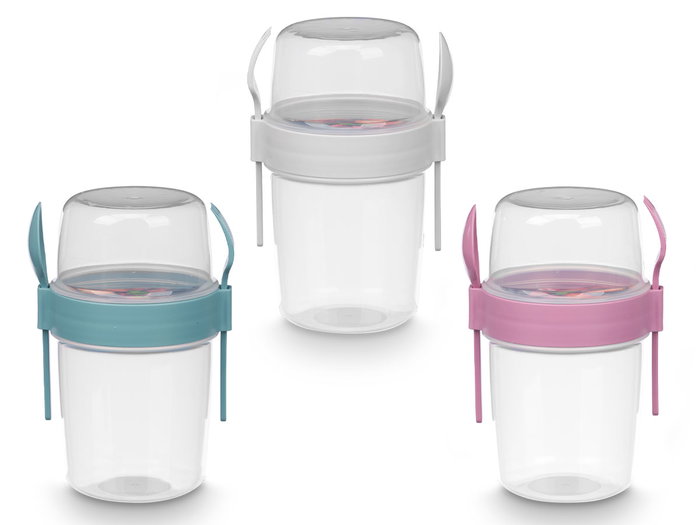 Leknes Boîte de rangement plastique pour couverts 1100 ml 12x18x10 cm Lot assorti (Set de 18)
