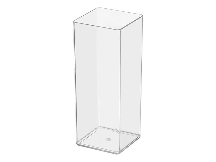 GIFTDECOR Vase Carré en Acrylique Transparent 10x10x25cm GIFTDECOR Vase Carré en Acrylique Transparent 10x10x25cm