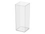 GIFTDECOR Vase Carré en Acrylique Transparent 10x10x25cm