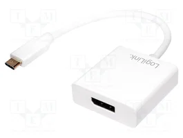 LOGILINK Adaptateur USB 3.0 USB C vers DisplayPort blanc UA0246A