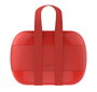 Alessi SA02 Lunch Box Fiambrera à Porter en Résine Rouge avec 3 Compartiments et 2 Couvercles par Sakura Adachi
