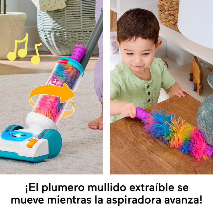 Fisher-Price Ma Première Aspiratrice Rire et Apprends 2-en-1 - Jouet Électronique Éducatif avec Sons et Lumières - 4 Langues (Anglais, Français, Italien, Portugais) - JMM34 Fisher-Price Ma Première Aspiratrice Rire et Apprends 2-en-1 - Jouet Électronique Éducatif avec Sons et Lumières - 4 Langues (Anglais, Français, Italien, Portugais) - JMM34