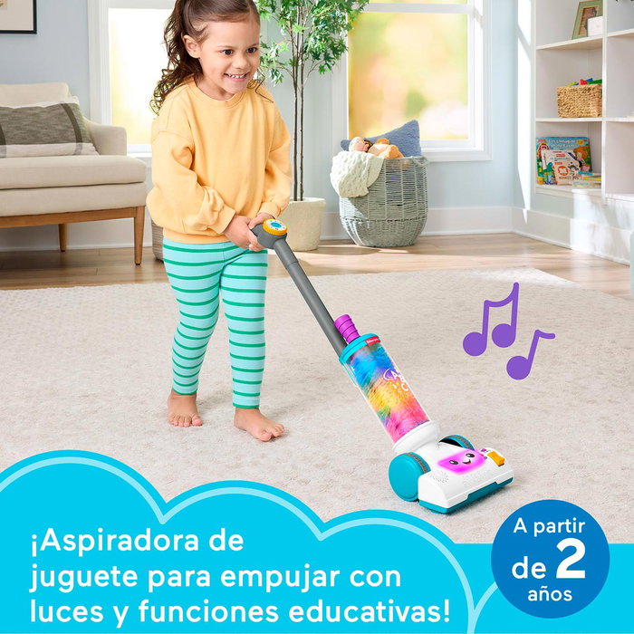 Fisher-Price Ma Première Aspiratrice Rire et Apprends 2-en-1 - Jouet Électronique Éducatif avec Sons et Lumières - 4 Langues (Anglais, Français, Italien, Portugais) - JMM34 Fisher-Price Ma Première Aspiratrice Rire et Apprends 2-en-1 - Jouet Électronique Éducatif avec Sons et Lumières - 4 Langues (Anglais, Français, Italien, Portugais) - JMM34
