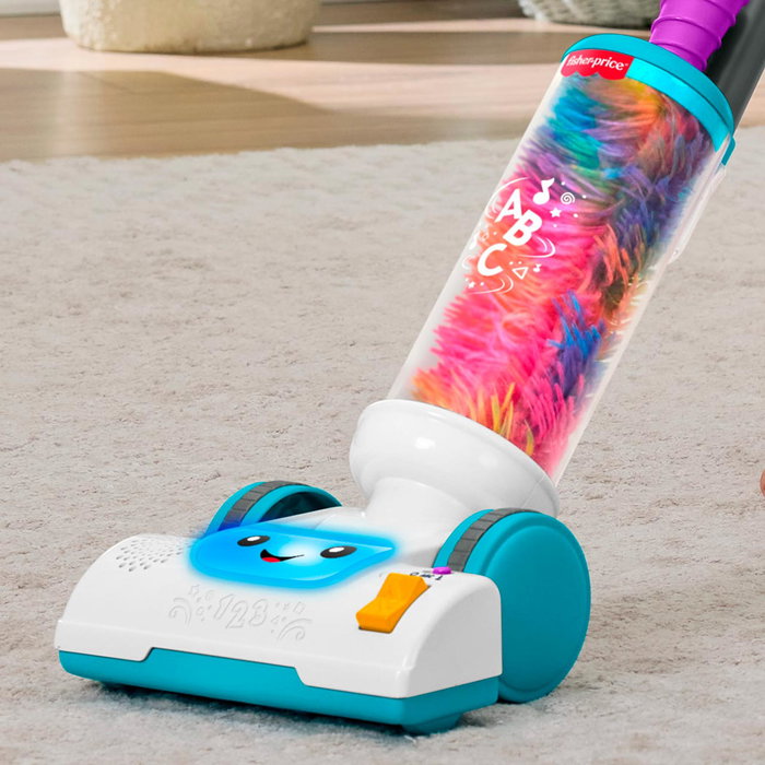 Fisher-Price Ma Première Aspiratrice Rire et Apprends 2-en-1 - Jouet Électronique Éducatif avec Sons et Lumières - 4 Langues (Anglais, Français, Italien, Portugais) - JMM34 Fisher-Price Ma Première Aspiratrice Rire et Apprends 2-en-1 - Jouet Électronique Éducatif avec Sons et Lumières - 4 Langues (Anglais, Français, Italien, Portugais) - JMM34