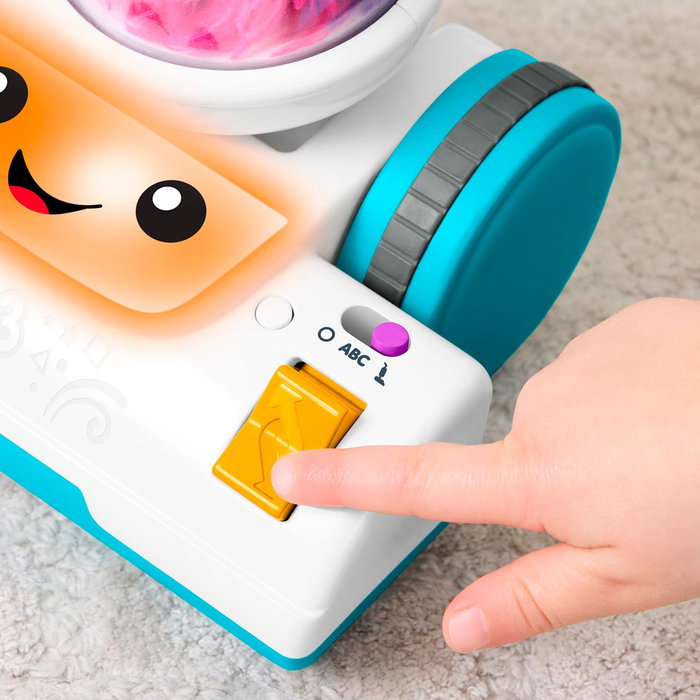 Fisher-Price Ma Première Aspiratrice Rire et Apprends 2-en-1 - Jouet Électronique Éducatif avec Sons et Lumières - 4 Langues (Anglais, Français, Italien, Portugais) - JMM34 Fisher-Price Ma Première Aspiratrice Rire et Apprends 2-en-1 - Jouet Électronique Éducatif avec Sons et Lumières - 4 Langues (Anglais, Français, Italien, Portugais) - JMM34