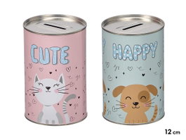 PINCELLO Lot de 48 huchas en métal motifs animaliers<|image>