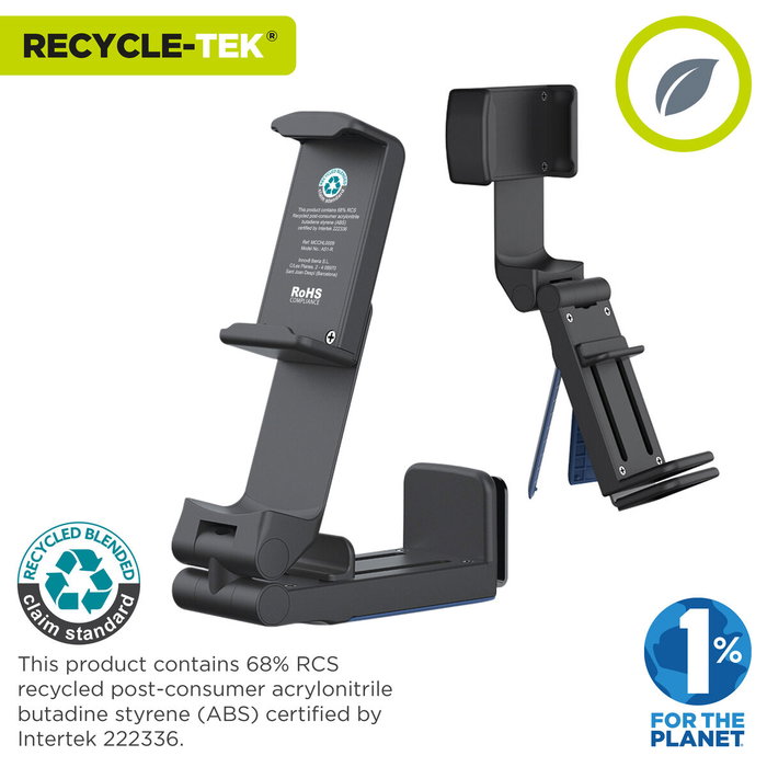 Support avec Pince pour Téléphone Portable à Plusieurs Positions Muvit MCCHL0009 Noir Plastique