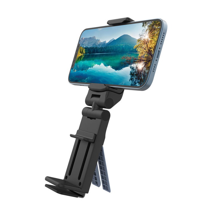 Support avec Pince pour Téléphone Portable à Plusieurs Positions Muvit MCCHL0009 Noir Plastique