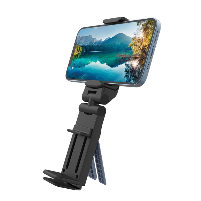 Support avec Pince pour Téléphone Portable à Plusieurs Positions Muvit MCCHL0009 Noir Plastique