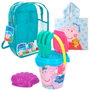 Color Baby Set Sac à Dos Cube Peppa Pig avec 7 Accessoires et Poncho