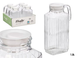 Vivalto Jarra de frigo 1,8L avec Display 16x24,8x9 cm (Set de 12)
