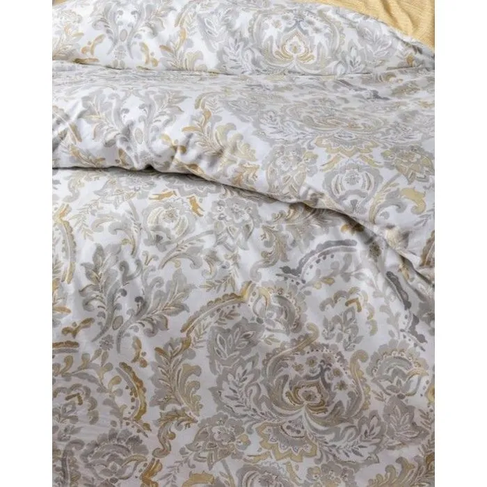 Parure de lit 1 housse de couette 140 x 200 cm + 1 taie d'oreiller 60 x 60 cm Moutarde, 100% coton renforcé Parure de lit 1 housse de couette 140 x 200 cm + 1 taie d'oreiller 60 x 60 cm Moutarde, 100% coton renforcé