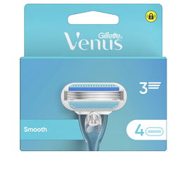 Gillette Venus Smooth - Ensemble rasage avec chargeur et 4 recharges de lames pour peaux sensibles