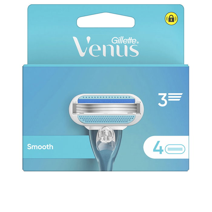 Gillette Venus Smooth - Ensemble rasage avec chargeur et 4 recharges de lames pour peaux sensibles Gillette Venus Smooth - Ensemble rasage avec chargeur et 4 recharges de lames pour peaux sensibles