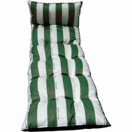 Jardin Prive Coussin pour chaise longue Flocons Cancale Jp Vert 180 x 56 x 10 cm