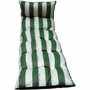 Jardin Prive Coussin pour chaise longue Flocons Cancale Jp Vert 180 x 56 x 10 cm