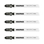 WOLFPACK LINEA PROFESIONAL Lot de 5 lames de scie sauteuse extra-fines pour métal HSS 32 TPI