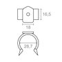 Micel Pinza zócalo madera/aluminio, 2 uds, blister