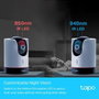 TP-Link Tapo C225 Caméra de sécurité Wi-Fi intérieure 2K avec détection IA, rotation Pan/Tilt 360° et vision nocturne