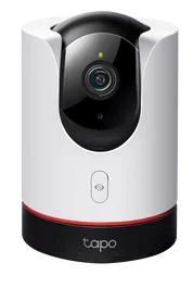 TP-Link TAPO C225 Caméra de Surveillance WiFi Intérieure/Extérieure Noir et Blanc, Résolution 2K QHD, Vision Nocturne, Détection de Mouvement