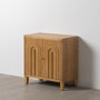 BigBuy Home Meuble d'Entrée Naturel 80 x 40 x 80 cm