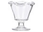 Vivalto Coupe à glace Ondes en verre transparent 240 ml 10,5 x 11,5 x 10,5 cm (Set de 24)