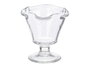 Vivalto Coupe à glace Ondes en verre transparent 240 ml 10,5 x 11,5 x 10,5 cm (Set de 24)