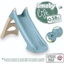 Smoby Toboggan Life XS Bleu - Glisse 90 cm avec Marches Antidérapantes et Système de Cascade d'Eau - Fabrication Française - Pour Enfants dès 2 ans