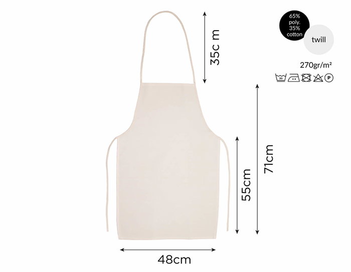 Innspiro Lot de 20 tabliers en coton 48x71 cm